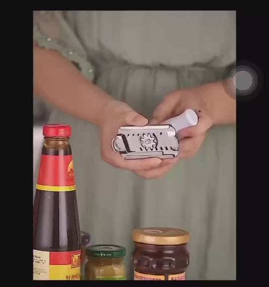 פותח צנצנות מקצועי מנירוסטה – פתיחה קלה וללא מאמץ